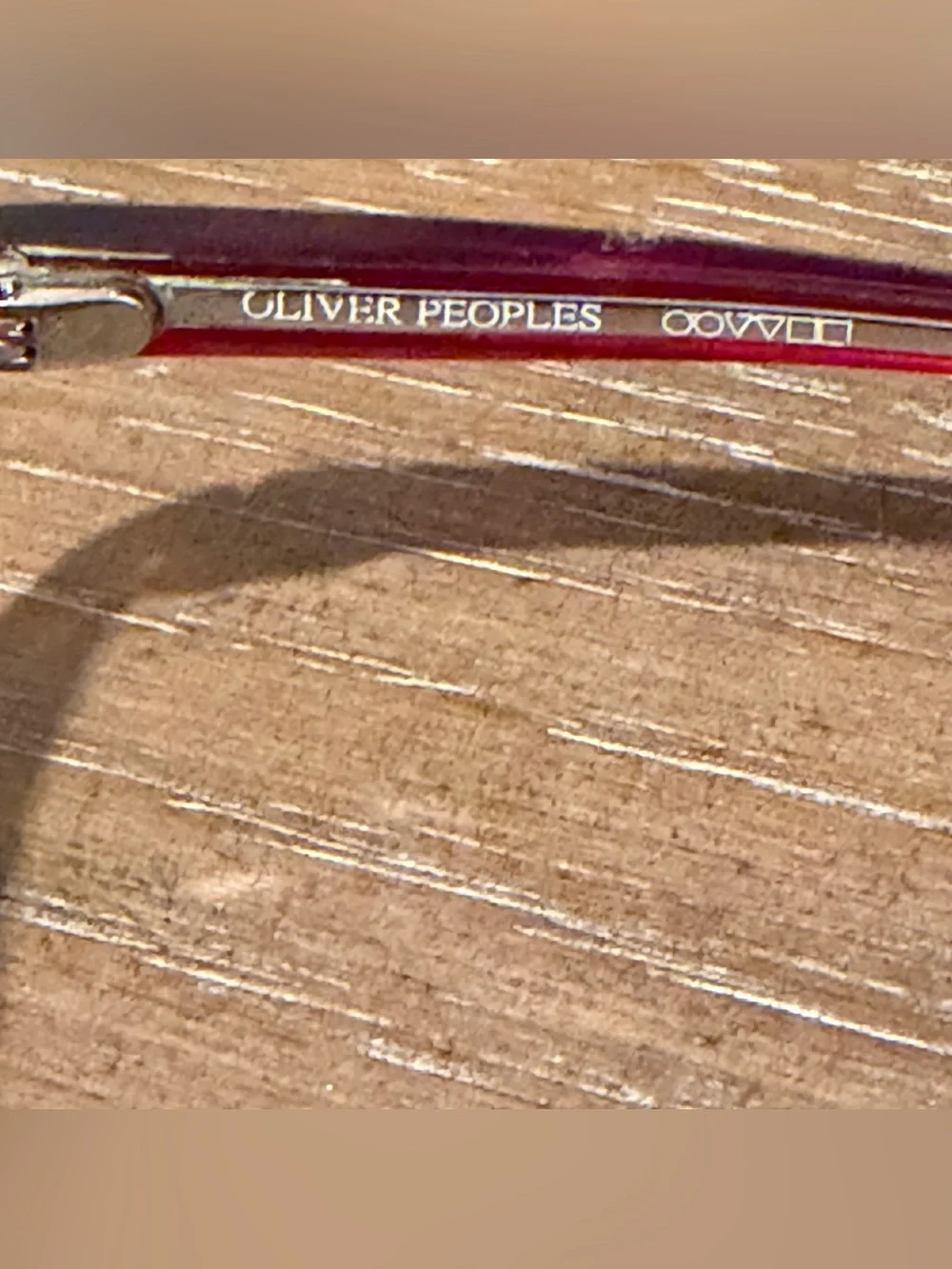 Oliver Peoples Red Oversized Sunglasses